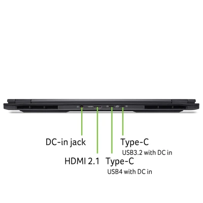 Ноутбук Acer Nitro 16S AN16S-61 2560x1600 (WQXGA) AMD Ryzen Al 7 350 (2 - 5 ГГц) RAM 32 / SSD чорний (NH.QXKEU.004-B) — фото 11