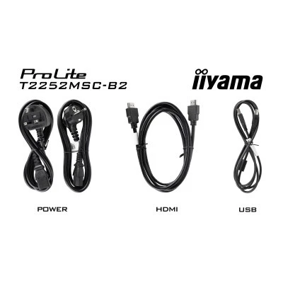 Монітор iiyama T2252MSC-B2 1920 x 1080 IPS чорний (T2252MSC-B2-B) — фото 12