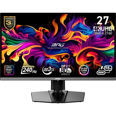MSI MPG 272URX QD-OLED 3840 x 2160 чорний
