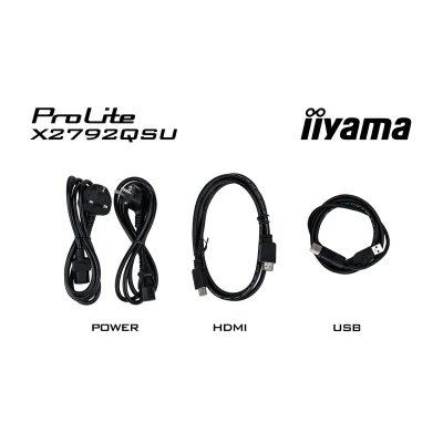 Монитор iiyama X2792HSU-B1 1920 x 1080 IPS чорний (X2792HSU-B1-B) — фото 12