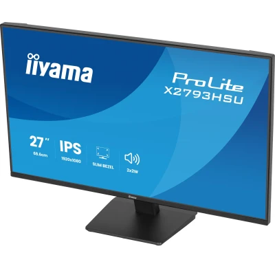 Монитор iiyama X2793HSU-B1 1920 x 1080 IPS чорний (X2793HSU-B1-B) — фото 4