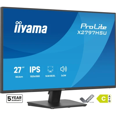 Монітор iiyama X2797HSU-B1 1920 x 1080 IPS чорний (X2797HSU-B1-B) — фото 9