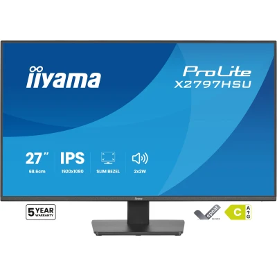 Монітор iiyama X2797HSU-B1 1920 x 1080 IPS чорний (X2797HSU-B1-B) — фото 10