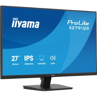 iiyama X2791QS-B1 2560 x 1440 IPS чорний — фото 2