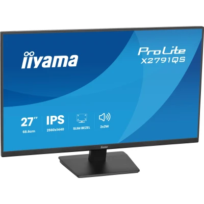 Монитор iiyama X2791QS-B1 2560 x 1440 IPS чорний (X2791QS-B1-B) — фото 9