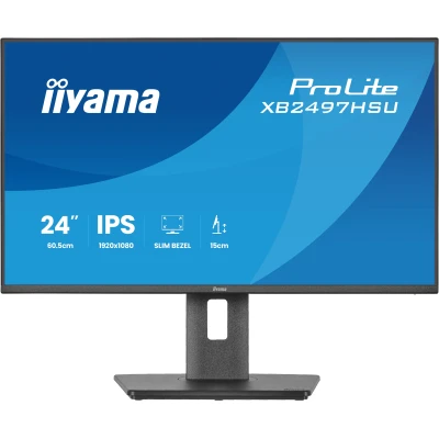 Монитор iiyama XB2497HSU-B1 1920 x 1080 IPS чорний (XB2497HSU-B1-B)