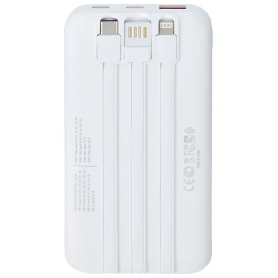 Портативная батарея RivaCase 10000mA, 22.5W, QC/PD, white (RIVAPOWER VA2211 (White)) [RIVAPOWERVA2211(White)-B] — фото 4