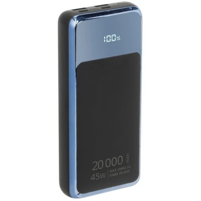Портативна батарея RivaCase 20000mA, 45W, QC/PD, LCD, black — фото 2