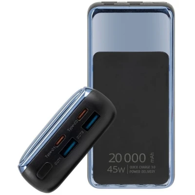 Портативна батарея RivaCase 20000mA, 45W, QC/PD, LCD, black (RIVAPOWER VA1075 (Black)) [RIVAPOWERVA1075(Black)-B] — фото 11