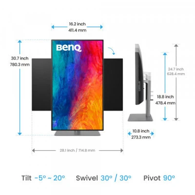 Монітор BenQ PD3225U 3840 x 2160 IPS сірий (PD3225U-B) — фото 9