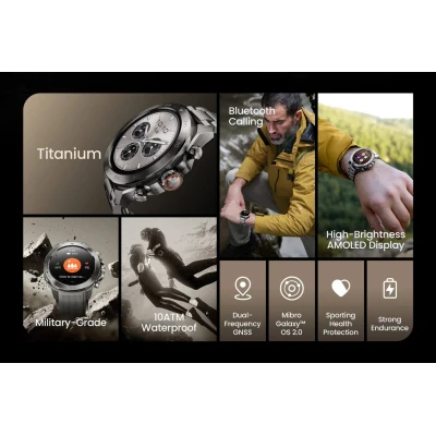 Смарт-часы Mibro GS Explorer S 48mm Titan XPAW023FT [XPAW023FT-B] — фото 3