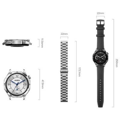 Смарт-годинник Mibro GT 46mm Silver XPAW026S [XPAW026S-B] — фото 8