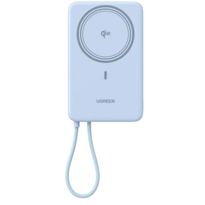 Портативна батарея Ugreen 10000mAh 30W 1xUSB-C + 15W Magnetic Wireless + cable USB-C blue