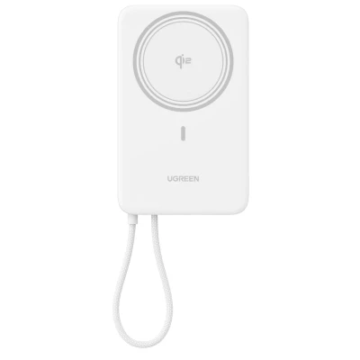 Портативна батарея Ugreen 10000mAh 30W 1xUSB-C + 15W Magnetic Wireless + cable USB-C white
