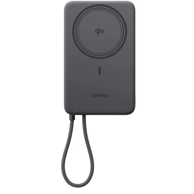 Портативна батарея Ugreen 10000mAh 30W 1xUSB-C + 15W Magnetic Wireless + cable USB-C black