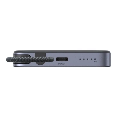 Портативная батарея Ugreen 10000mAh 30W 1xUSB-C + 15W Magnetic Wireless + cable USB-C black (75982B) [75982B-B] — фото 6