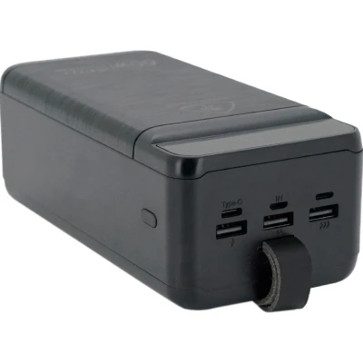 Портативна батарея LIONPATTON 60000mAh, QC3.0, MicroUSB, Type-C, Lighting, USB, Black (L46 / 34004) [L4634004-B] — фото 2