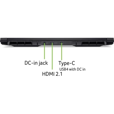 Ноутбук Acer Nitro V 16 ANV16-42 1920x1200 (WUXGA) AMD Ryzen 5 240 RAM 16 / SSD чорний (NH.U1KEU.008-B) — фото 12