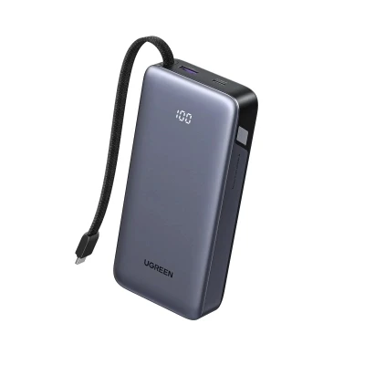 Портативна батарея Ugreen 20000mAh 45W with Built-in Cable
