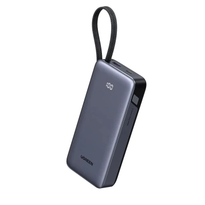 Портативная батарея Ugreen 20000mAh 45W with Built-in Cable (PB536 55988B) [PB53655988B-B] — фото 2