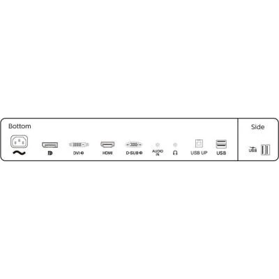Монитор Philips 245B1/00 2560 x 1440 IPS чорний (245B100-B) — фото 6