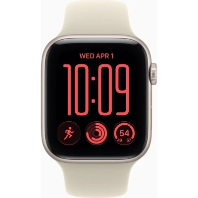 Смарт-годинник Apple Watch SE 3 2026 GPS + Cellular 44mm Starlight Aluminium Case with Sand Sport Band - M/L (MJLN4RK/A) [MJLN4RKA-B] — фото 2