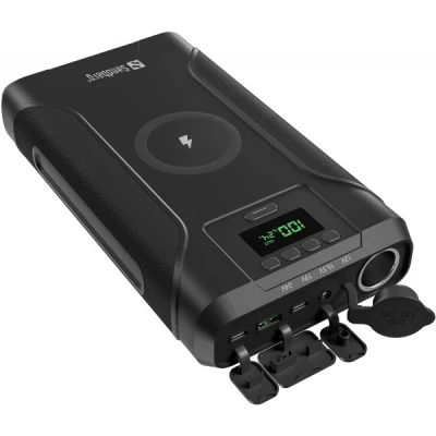Портативна батарея Sandberg 76800mAh Survivor 7in1 DC/91W, PD/100W, Cigar Lighter/120W, QI-15W, power-through (421-15) [421-15-B] — фото 3