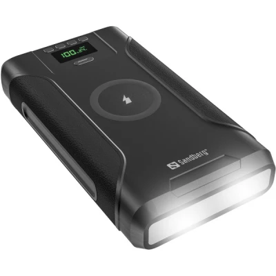 Портативная батарея Sandberg 76800mAh Survivor 7in1 DC/91W, PD/100W, Cigar Lighter/120W, QI-15W, power-through (421-15) [421-15-B] — фото 4