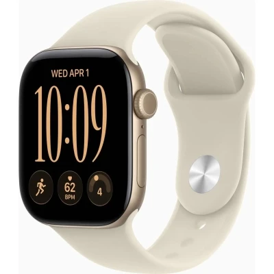 Смарт-часы Apple Watch Series 12 GPS 42mm Light Gold Aluminium Case with Sand Sport Band - S/M