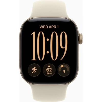 Смарт-часы Apple Watch Series 12 GPS 42mm Light Gold Aluminium Case with Sand Sport Band - S/M — фото 2