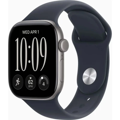 Смарт-часы Apple Watch Series 12 GPS 46mm Space Grey Aluminium Case with Navy Blue Sport Band - M/L