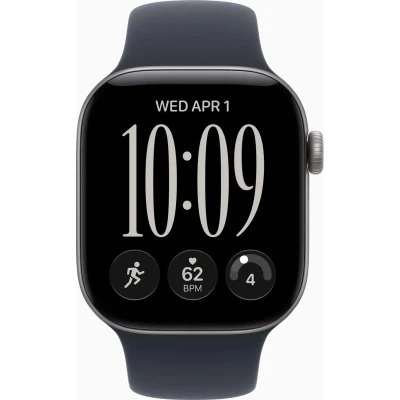 Смарт-часы Apple Watch Series 12 GPS 46mm Space Grey Aluminium Case with Navy Blue Sport Band - M/L — фото 2