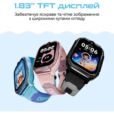 Смарт-годинник HiFuture Kidguard G1 з GPS, 4G та камерою Sky Blue (KidguardG1.Sky-Blue) [KidguardG1.Sky-Blue-B] — фото 4