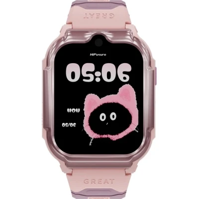 Смарт-годинник HiFuture Kidguard G1 з GPS, 4G та камерою Pink Purple