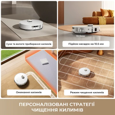 Пилосос Dreame Bot L50s Pro Ultra White (RLL88HE-Wh) [RLL88HE-Wh-B] — фото 3