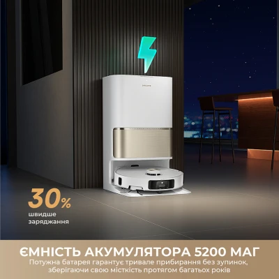 Пилосос Dreame Bot L50s Pro Ultra White (RLL88HE-Wh) [RLL88HE-Wh-B] — фото 8