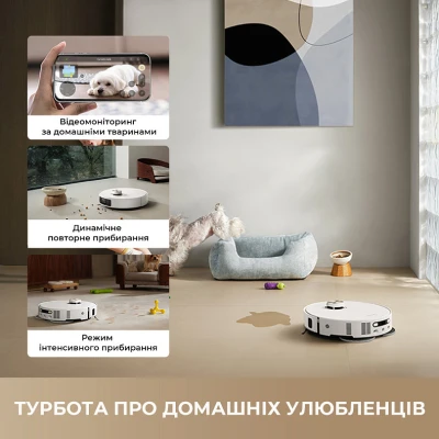 Пилосос Dreame Bot L50s Pro Ultra White (RLL88HE-Wh) [RLL88HE-Wh-B] — фото 9
