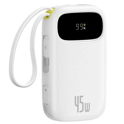 Портативная батарея Baseus 10000mAh EnerFill FC31 Qpow 3 45W PD/3.0 QC/4.0 White — фото 2