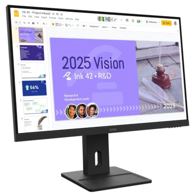 Монітор Lenovo E27Q-40 2560 x 1440 PLS чорний (64BDGAT4EU-B) — фото 2