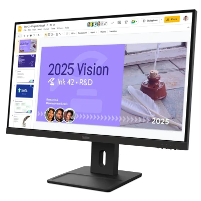 Монітор Lenovo E27Q-40 2560 x 1440 PLS чорний (64BDGAT4EU-B) — фото 3