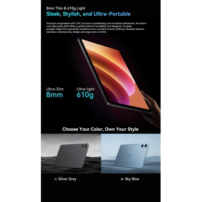 Планшет Oscal Pad 100 12.0" 6/256GB 4G (LTE) Sky Blue (6931548326335) [6931548326335-B] — фото 9