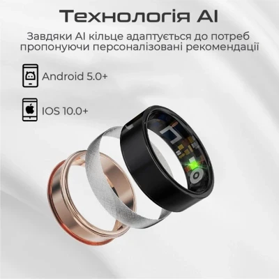 Смарт-кольцо HiFuture Future Ring2 12 Titanium Silver (futurering2-12.titaniumsilver) [futurering2-12.titaniumsilver-B] — фото 5