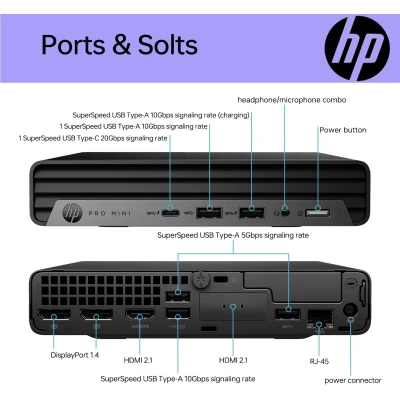Компьютер HP Pro 400 G9 Mini RAM 8 (884V0EA-B) — фото 8