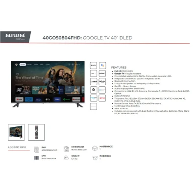 Телевізор AIWA 55GO70804UHD [55GO70804UHD-B] — фото 7