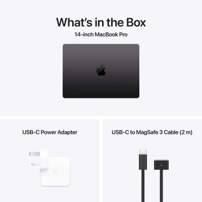 Ноутбук Apple MacBook Pro 14 A3434 M5 Space Black 3024x1964 (Liquid Retina XDR) Apple M5 (4.61 ГГц) RAM 16 / SSD темно-сірий (MDE14UAA-B) — фото 4