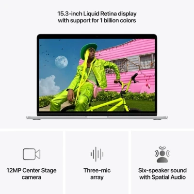Ноутбук Apple MacBook Air 15 M5 A3448 Starlight 2880x1864 (Liquid Retina) Apple M5 (4.61 ГГц) RAM 16 / SSD золотий (MDVD4UAA-B) — фото 5