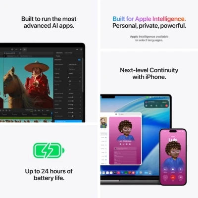 Ноутбук Apple MacBook Pro 16 A3428 M5 Pro Space Black 3456x2234 (Liquid Retina XDR) Apple M5 Pro (4.61 ГГц) RAM 24 / SSD темно-сірий (MGEA4UAA-B) — фото 8