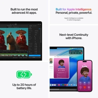 Ноутбук Apple MacBook Pro 14 A3427 M5 Max Space Black 3024x1964 (Liquid Retina XDR) Apple M5 Max (4.61 ГГц) RAM 36 / SSD темно-сірий (MGDU4UAA-B) — фото 8