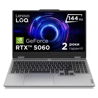 Ноутбук Lenovo LOQ 15IRX10 1920х1080 (FullHD) Intel Core i7-13645HX RAM 16 / SSD сірий (83JE01CSRA-B)