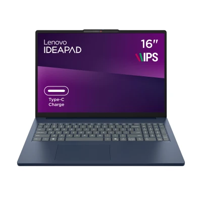 Ноутбук Lenovo IdeaPad Slim 3 16IPH11 1920x1200 (WUXGA) Intel Core Ultra 5 322 (1.9 - 4.4 ГГц) RAM 16 / SSD синій (83US006RRA-B)
